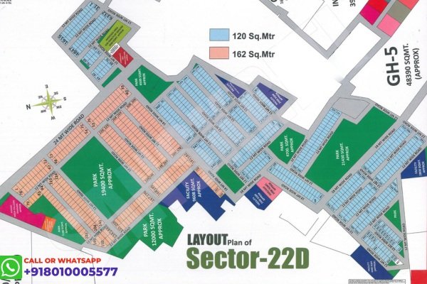 Map of plost in sector22d